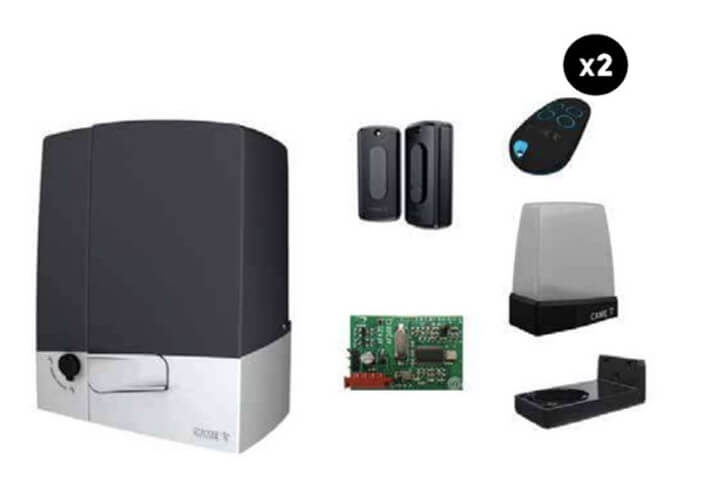 Automatisme CAME pour portail coulissant jusqu'à 400 kg, moteur en 24 Volts.